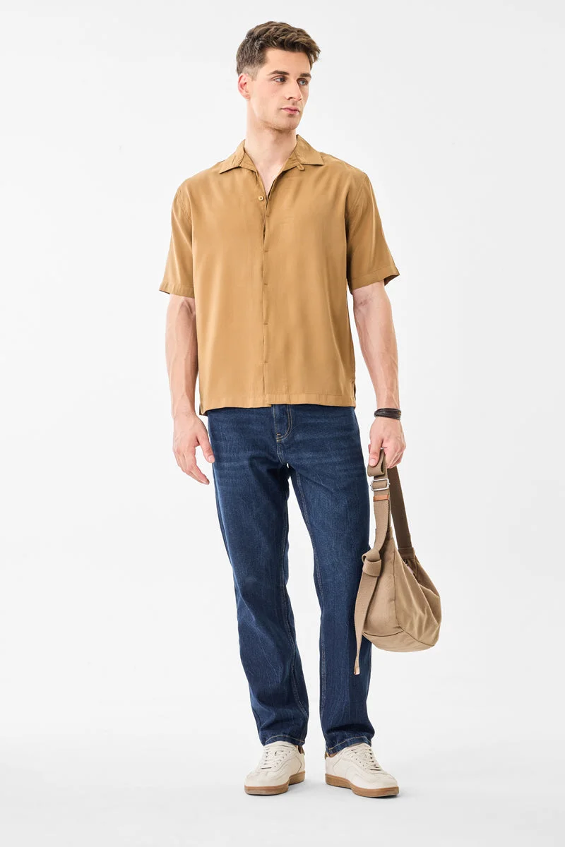 SNITCH Brown Box Fit Shirt